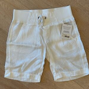 Athleta Linen Creston shorts / size 0 / white / 9 inch inseam / NWT